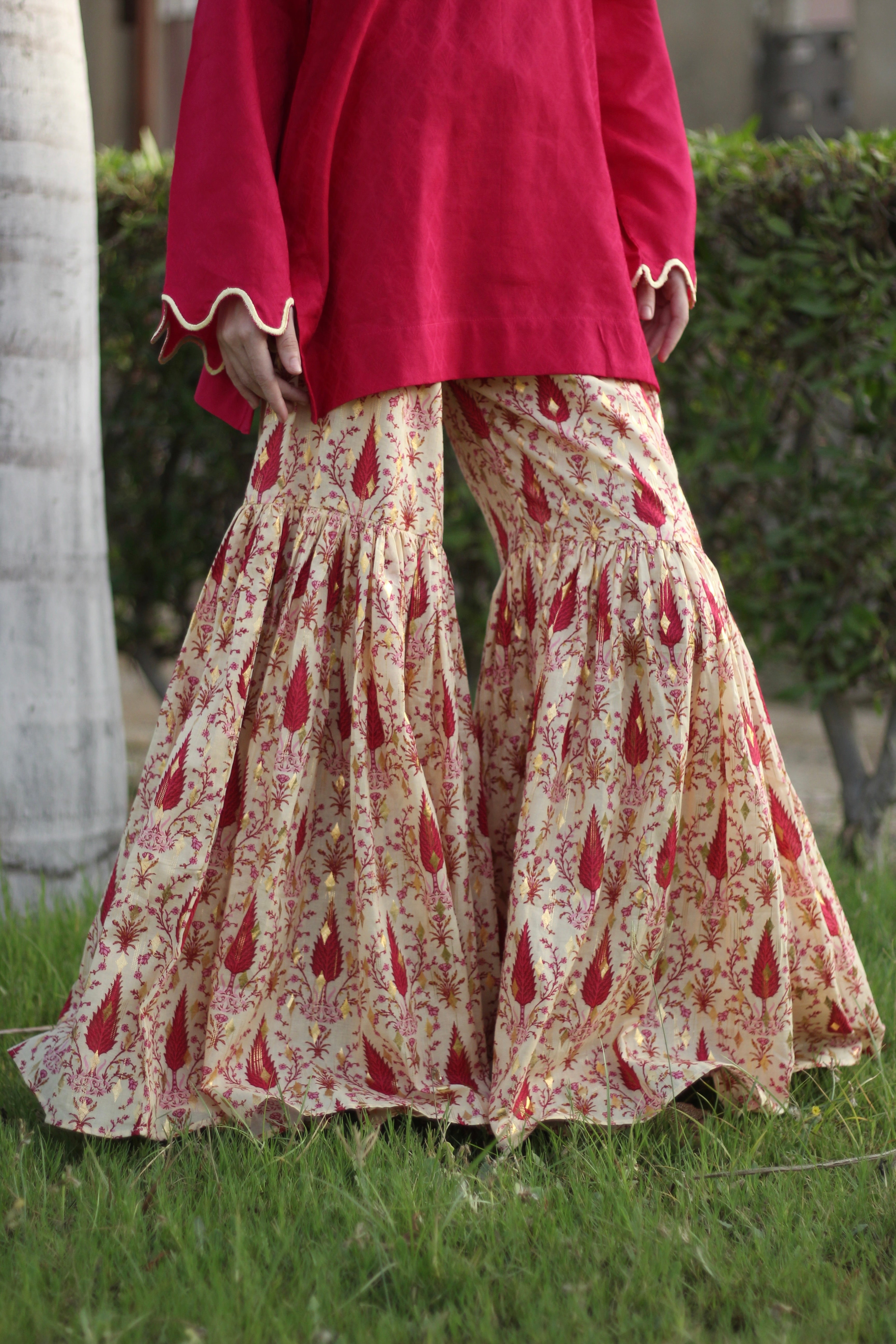 Rani Noor Garara Set