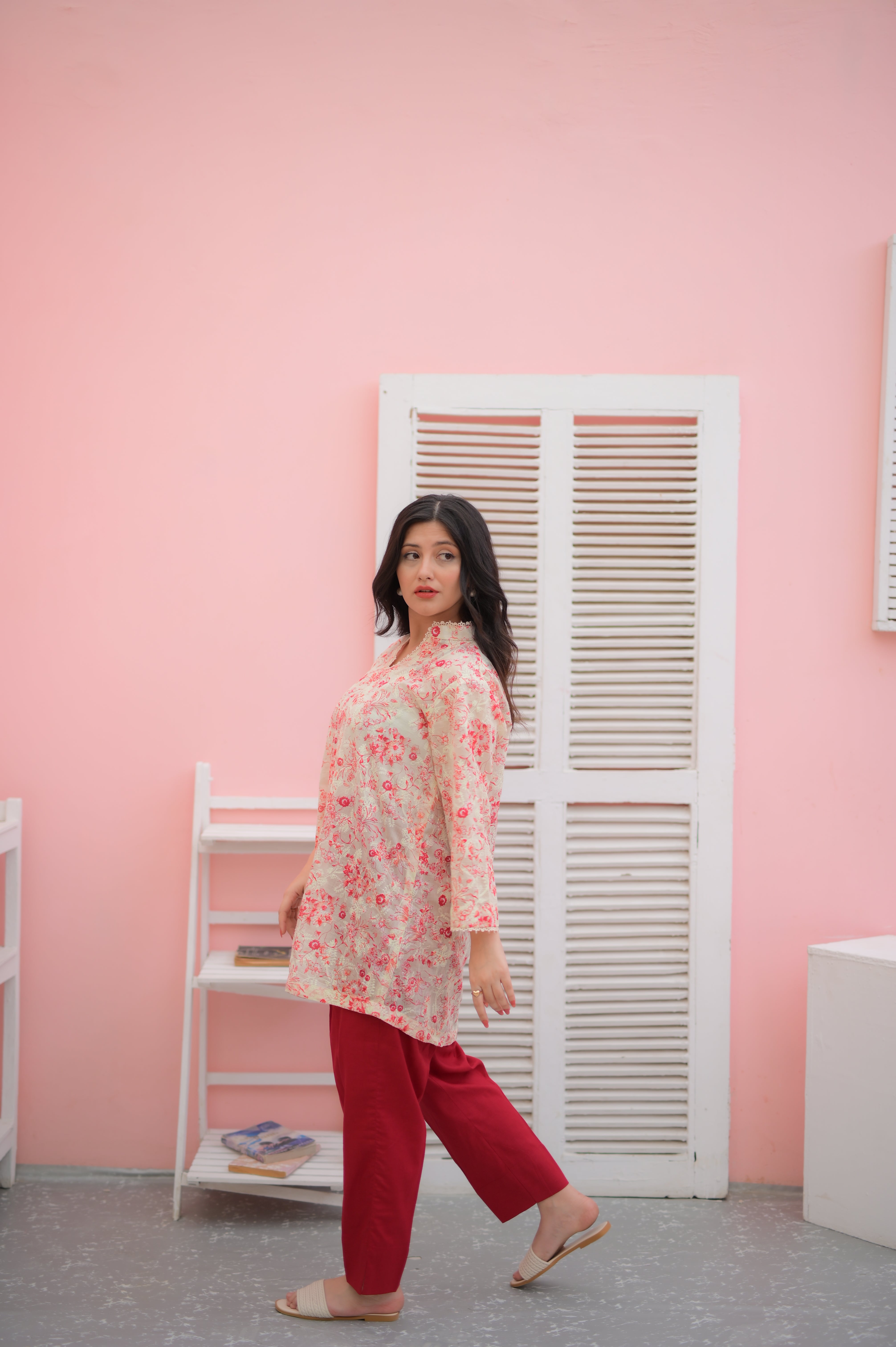 Meher Rose – Printed Frock 2 Piece Set